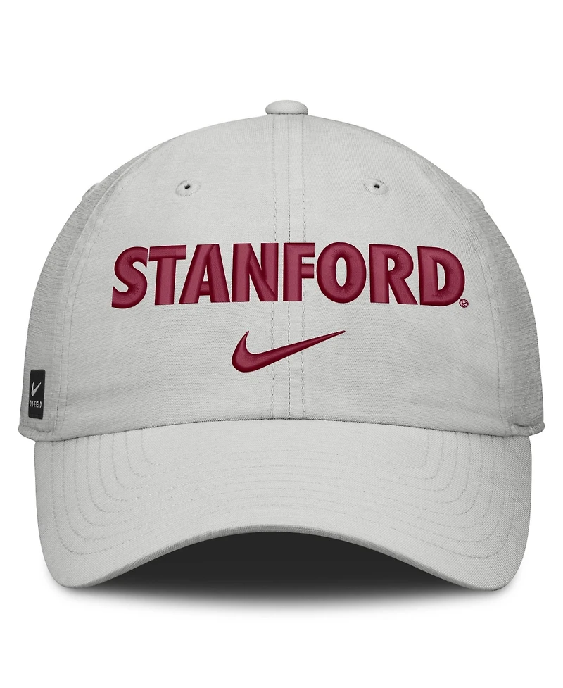 Men's and Women's Nike Gray Stanford Cardinal 2026 On-Field Gameday Club Adjustable Hat