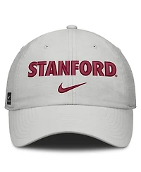 Men's and Women's Nike Gray Stanford Cardinal 2026 On-Field Gameday Club Adjustable Hat