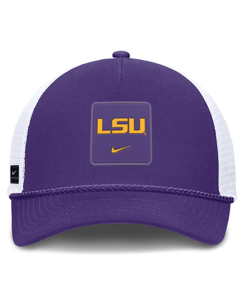 Nike Men's and Women's Purple Lsu Tigers 2026 On-Field Gameday Rope Trucker Adjustable Hat