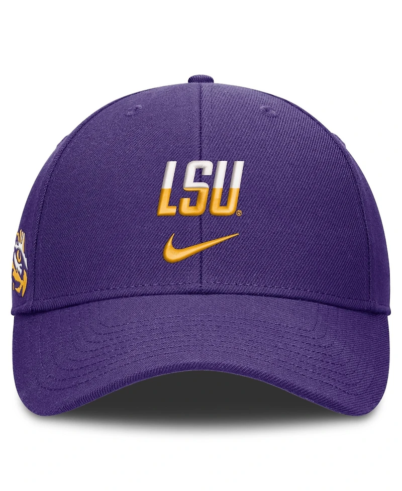 Men's and Women's Nike Purple Lsu Tigers 2026 On-Field Gameday Rise Adjustable Hat