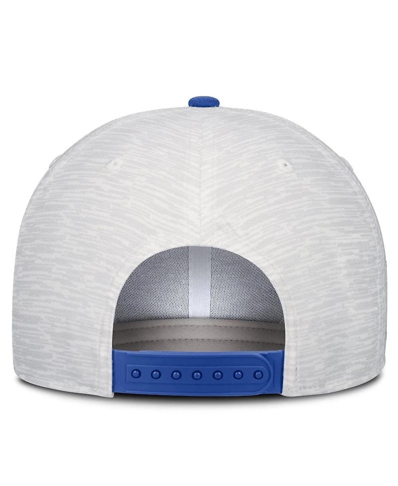 Nike Men's and Women's Gray/Royal Duke Blue Devils Primetime Rise Adjustable Hat