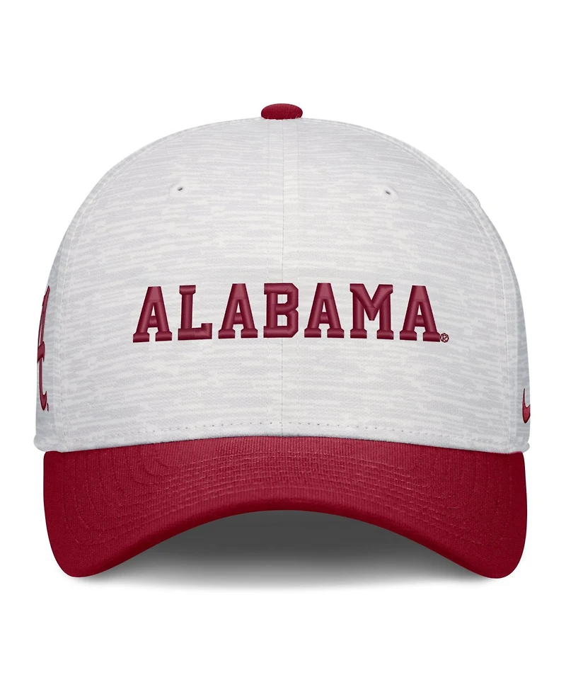 Nike Men's and Women's White/Crimson Alabama Crimson Tide Primetime Rise Adjustable Hat