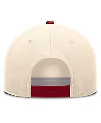 Nike Men's and Women's Natural/Cardinal Stanford Cardinal Campus Prep Rise Adjustable Hat