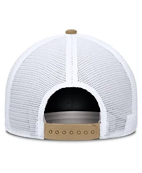 Nike Men's and Women's Beige/Navy Auburn Tigers Primetime Arched Trucker Adjustable Hat
