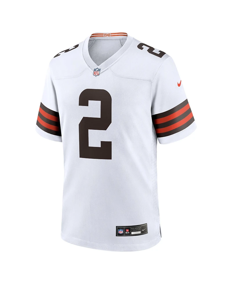 Nike Men's Shedeur Sanders White Cleveland Browns Game Jersey