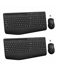 Lofree Wireless Keyboard Mouse Combo Silent Typing Wrist Rest Phone Holder 3 Level Dpi