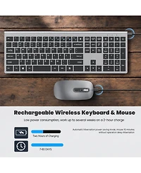 Lofree Wireless Scissor-Switch Silent Keyboard and Mouse Set