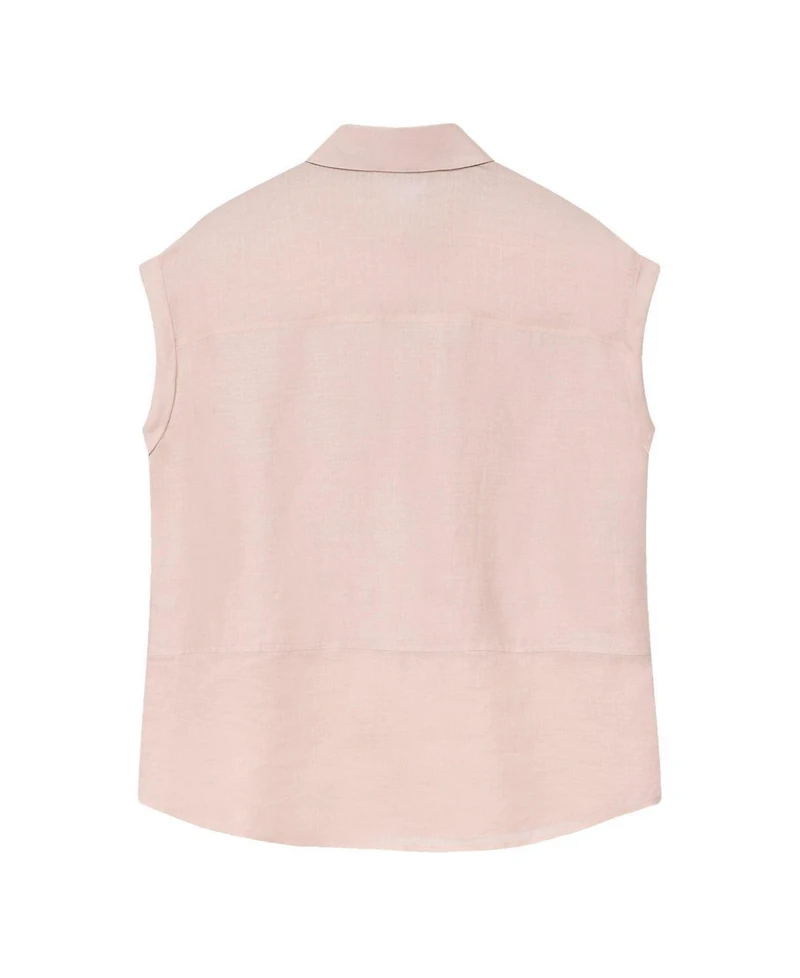 Mint Velvet Women's Linen Blend Panel Shirt