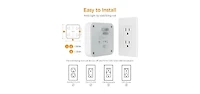 Tessan Wall Outlet Extender with 4 Outlet, 2 Usb C, 22V for Home, Office and Travel