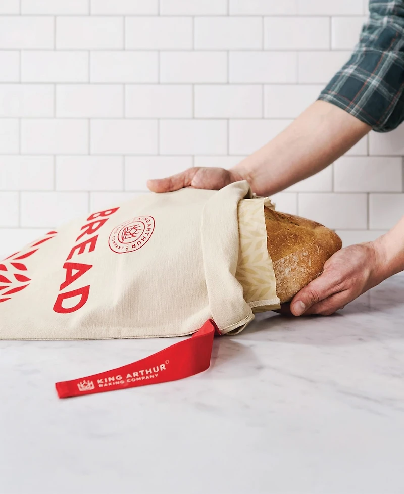 King Arthur Baking Company Cotton Bread Bag, 20" x 12"