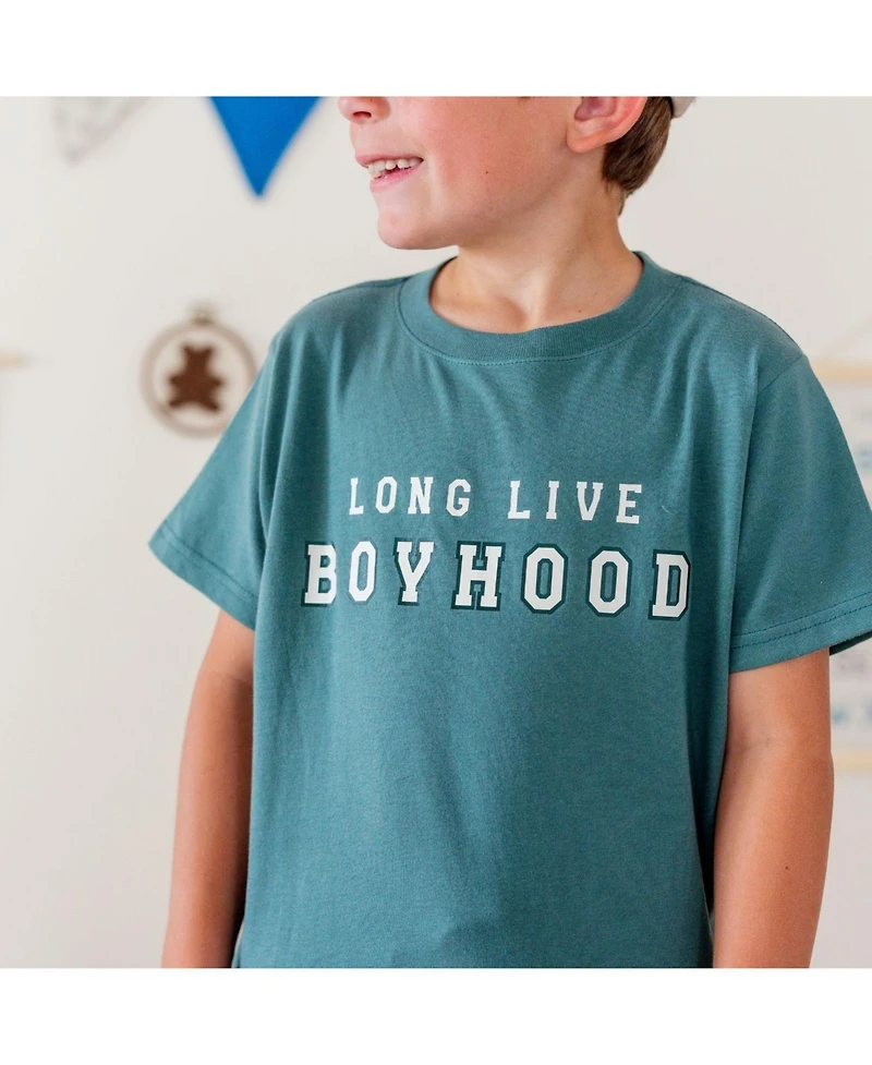 Sweet Wink Toddler Boys (2T - 4T) Long Live Boyhood Short Sleeve T-Shirt