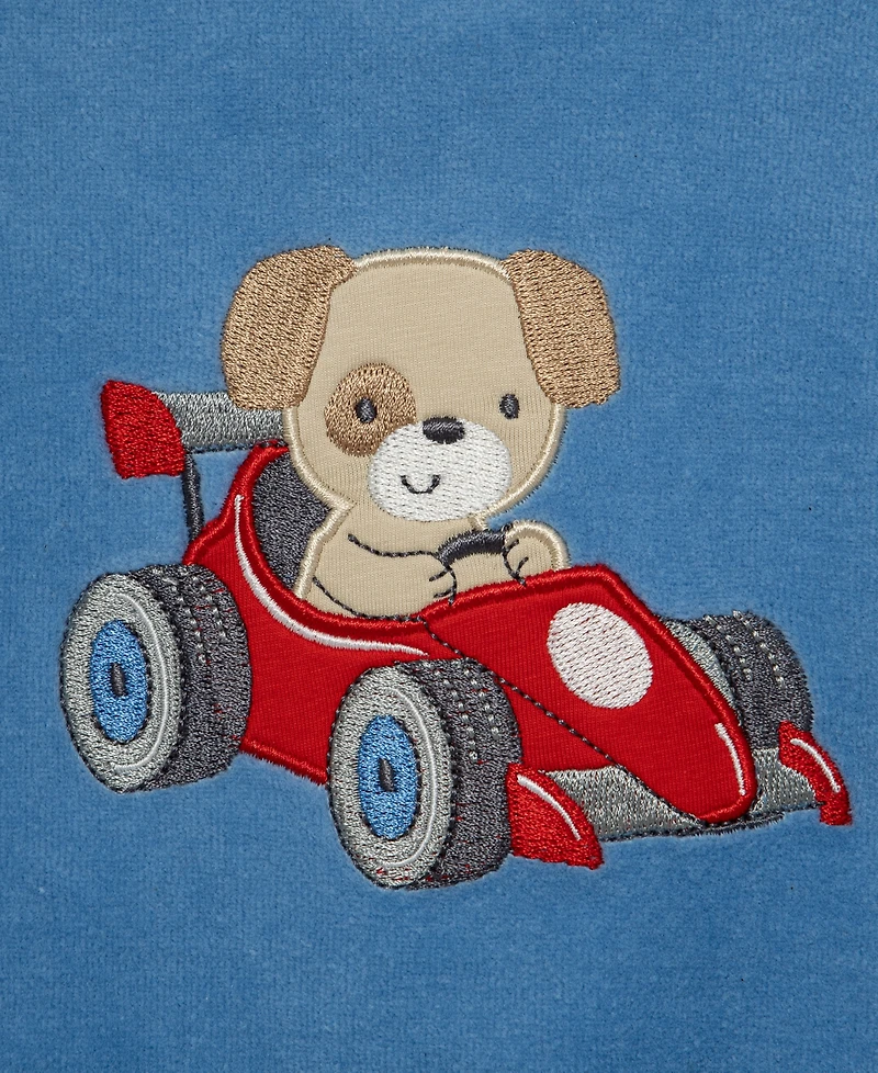 Little Me Baby Boys' Racing Puppy Graphic Sweatshirt and Pants, 2-Piece Set