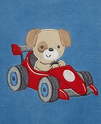 Little Me Baby Boys' Racing Puppy Graphic Sweatshirt and Pants, 2-Piece Set
