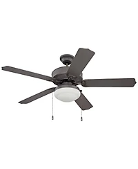 52" Craftmade Enduro Espresso Led Outdoor Pull Chain Ceiling Fan