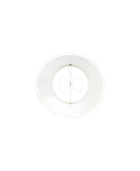 Springcrest Set of 2 Empire Chandelier Shades Cream Small 3" Top x 5" Bottom x 4" High Candelabra Clip-On Fitting