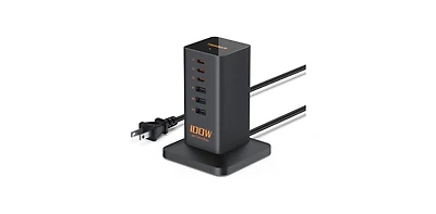 Tessan Multi-Port Usb Charging Station with 6-in-1, 100W, 3 Usb-c for Home, Office and Travel