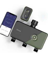 Tessan 3-Zone WiFi Sprinkler Timer with App and Voice Control, 18 Irrigation Programs, Rain Delay and Mist Mode
