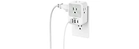 Tessan Wall Outlet Extender with 1 Usb C, 2 Usb A, 15W for Home, Office and Travel