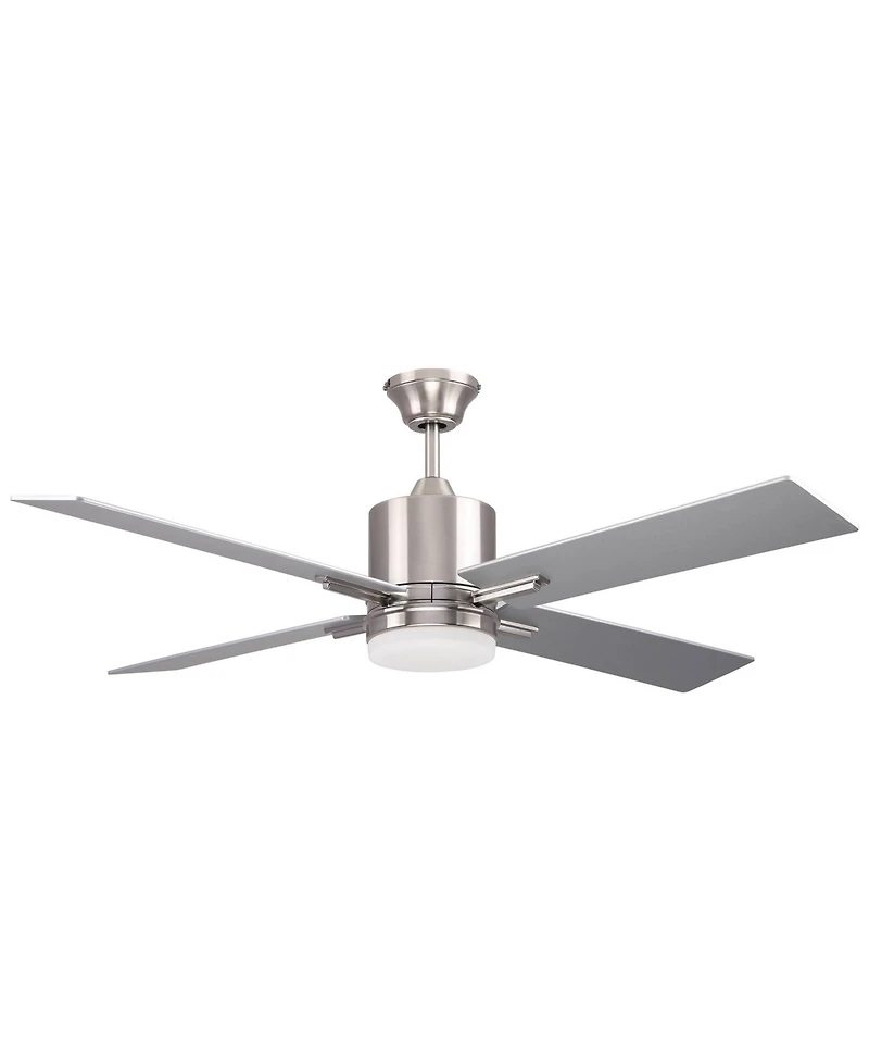 52" Craftmade Teana Brushed Polished Nickel Led Fan with Wall Control