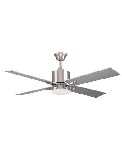 52" Craftmade Teana Brushed Polished Nickel Led Fan with Wall Control