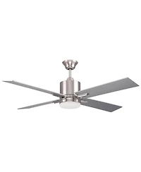 52" Craftmade Teana Brushed Polished Nickel Led Fan with Wall Control