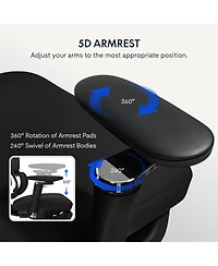 Flexispot C7 Max Series Premium Ergonomic Foam Seat Office Chair with Retractable Footrest