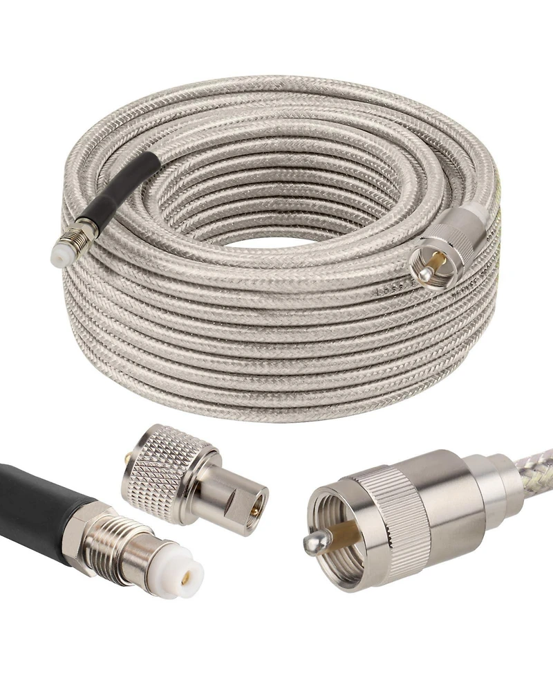 Lofree 10feet Low Loss Stranded Core Coax Cable Double Shielded Flexible Outdoor Use