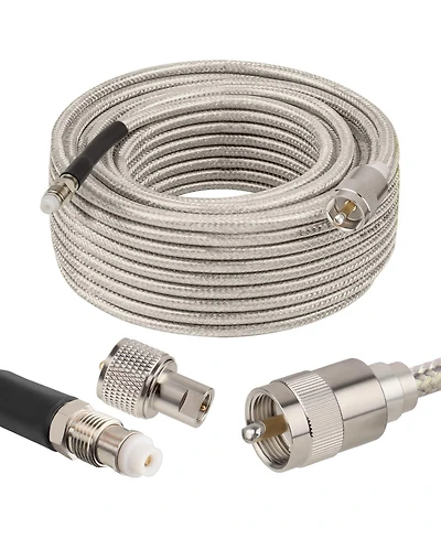 Lofree 10feet Low Loss Stranded Core Coax Cable Double Shielded Flexible Outdoor Use
