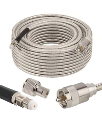 Lofree 10feet Low Loss Stranded Core Coax Cable Double Shielded Flexible Outdoor Use