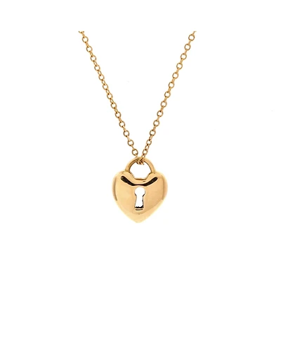 Pre-Owned Tiffany & Co Heart Lock Pendant Necklace