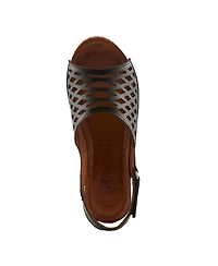 Spring Step Women's Denair Wedge Slingback with Leather Upper