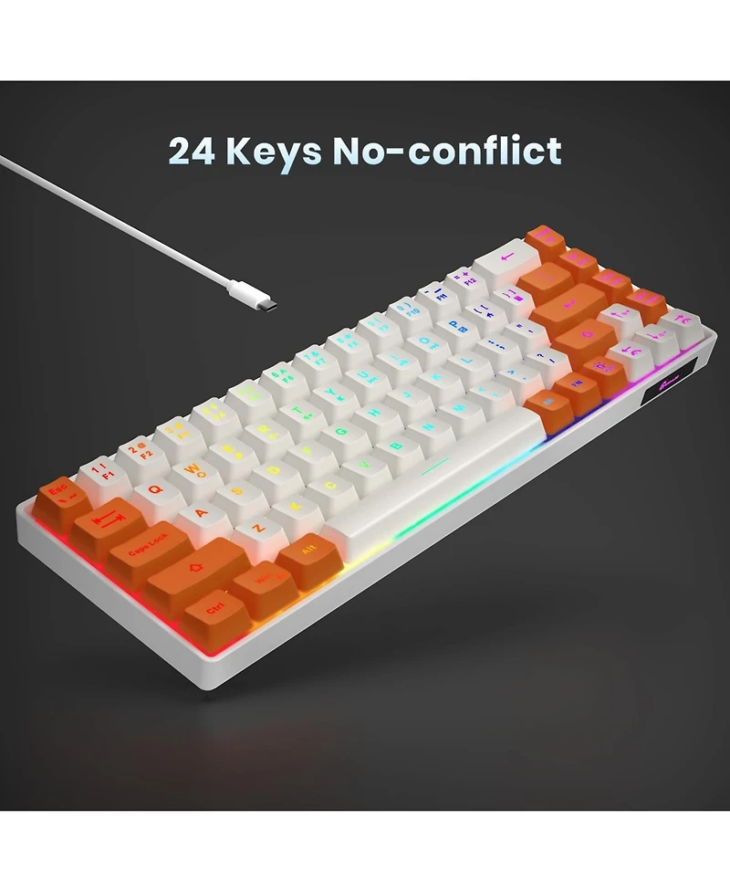 Lofree 65% Ultra Compact Wired Led Backlit Gaming Keyboard