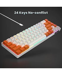 Lofree 65% Ultra Compact Wired Led Backlit Gaming Keyboard