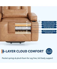 gaomon Power Lift Electric Recliner Sifa Chair, Heat and Massage for Elderly, Living Room
