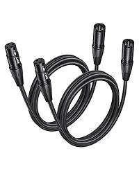 Lofree Balanced Oxygen-Free Copper Xlr Microphone Cable 25 ft., 2-Pack