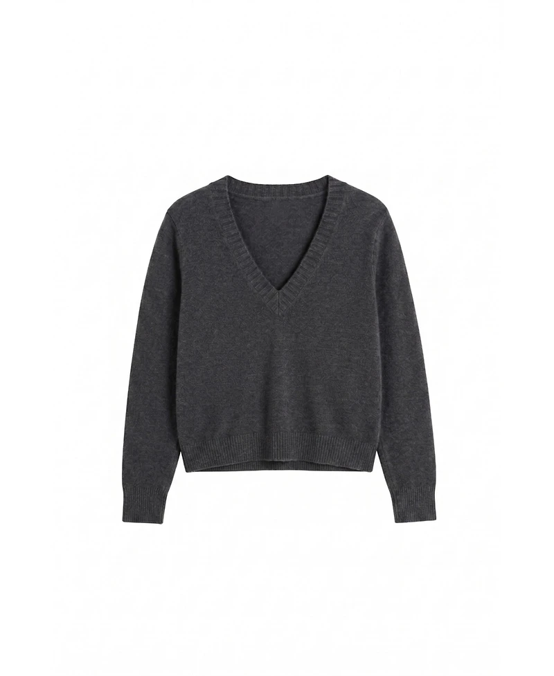 Chinti & Parker Women's Wool/Cashmere-Blend V-Neck Long-Sleeve Sweater