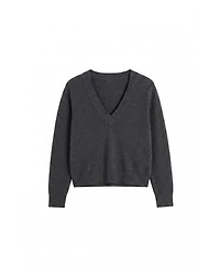 Chinti & Parker Women's Wool/Cashmere-Blend V-Neck Long-Sleeve Sweater