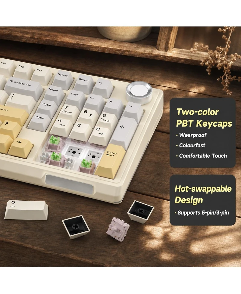 Lofree Wireless Triple-Mode Hot-Swappable Gaming Keyboard