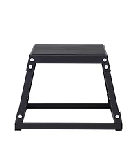 Vevor 12" Plyometric Jump Box Fitness Exercise Plyo Box Step Cross Black