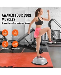 Vevor 23" Half Exercise Ball Trainer Yoga Balance Stability Ball Resistance Band
