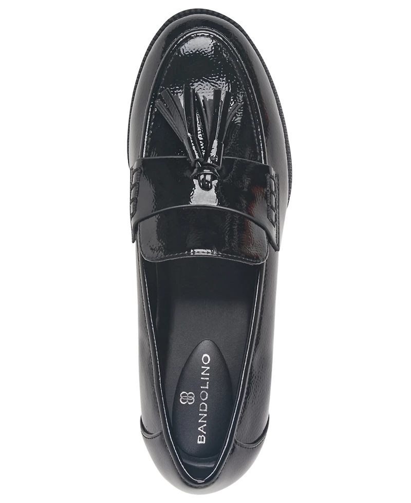 Bandolino Women's Lirka Tassel Block Heel Dress Loafers