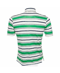 Pre-Owned Hermes Men's Striped Linen and Cotton Polo T-Shirt
