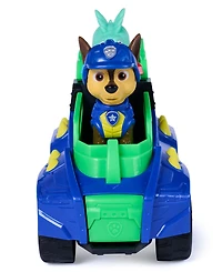 Paw Patrol Dino Theme Chase's Rescue Cruiser Spring-Loaded Rescue Claw Vehicle