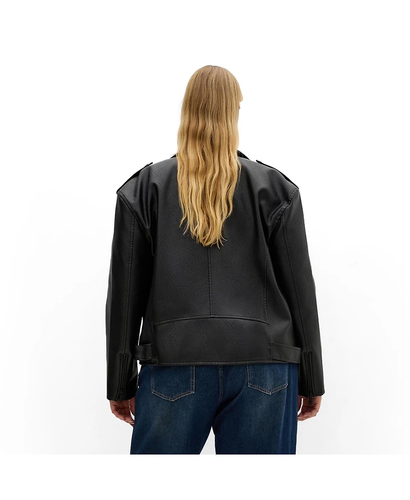 City Chic Plus Julie Zip Biker Jacket