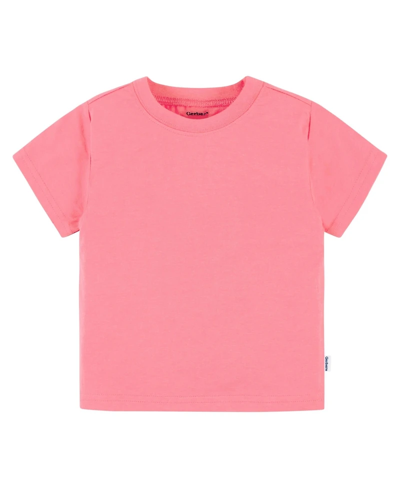 Gerber Toddler Boys' 2T- 5T 5-Pack Short Sleeve T-Shirts