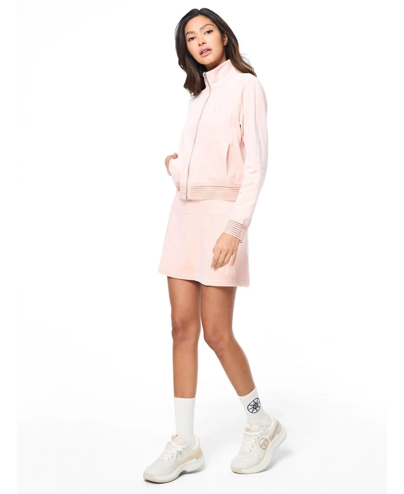 Sergio Tacchini Women's Piera Velour Full-Zip Track Jacket