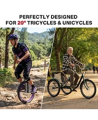 Yescom 20" x 2.4" Heavy-Duty Mountain Tread Tires and Tubes, 3-Piece Set, Ages 14+