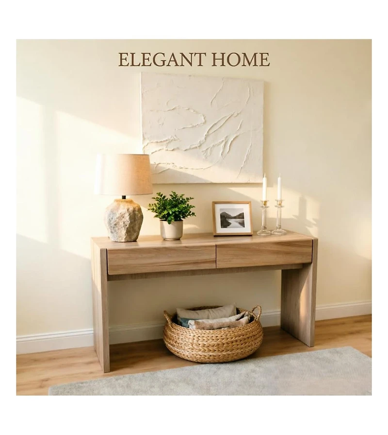 gaomon 63" Console Table with 3Drawers, Thickened Hallway Table with Large Storage, Entryway Sofa Table for Living Room