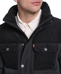 Levi's Men's Mixed-Media Puffer Jacket
