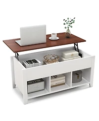 Gouun Lift Top Coffee Table with Hidden Storage Compartment